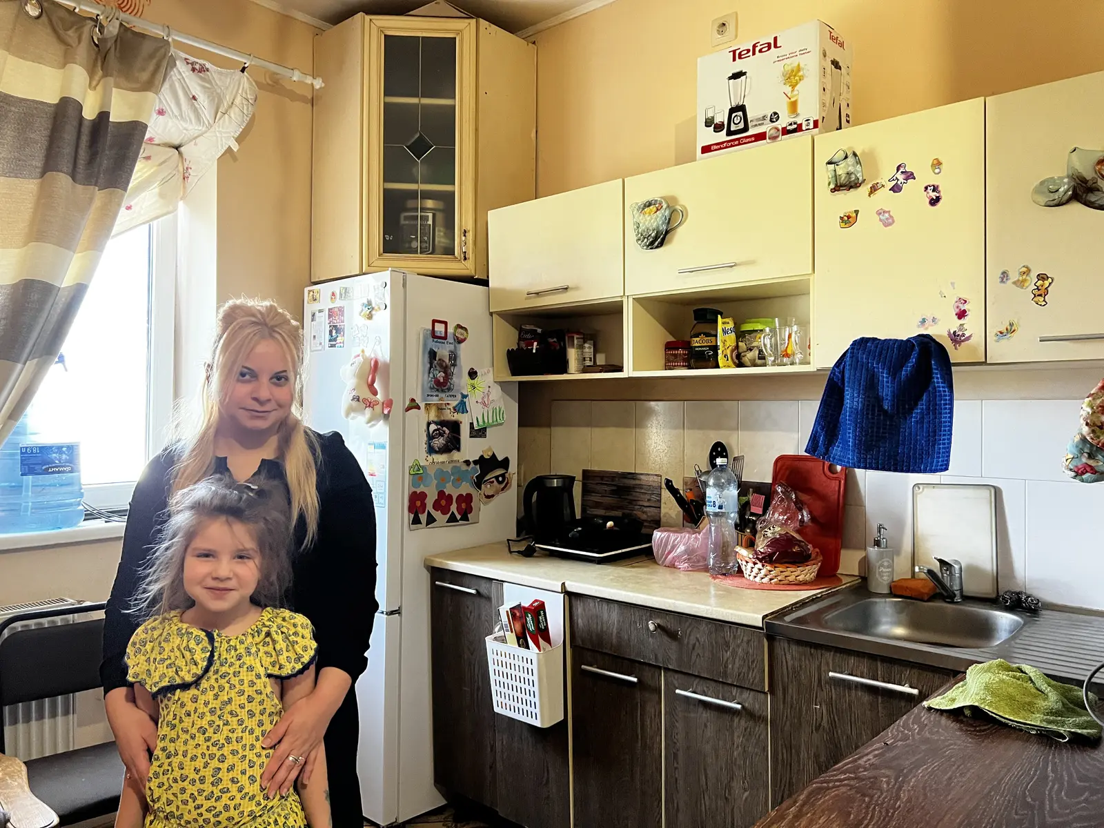 Kitchen Home Anatevka Refugee Apartment Stock Photo