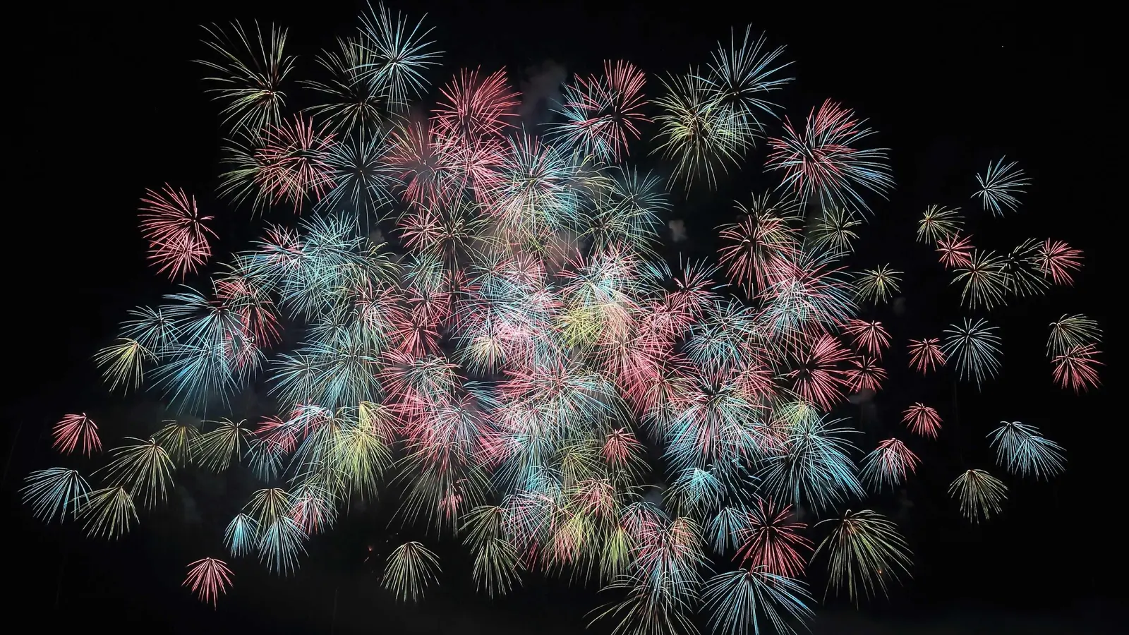 Night Sky Night City Festival Celebration Stock Photo