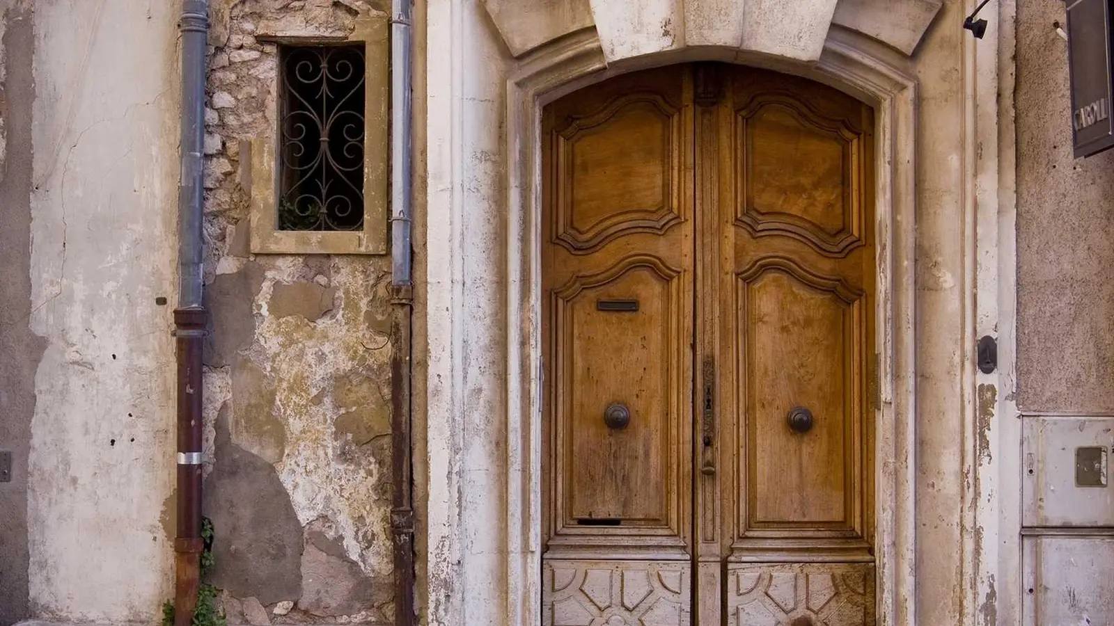 Door City Architecture Stock Photo