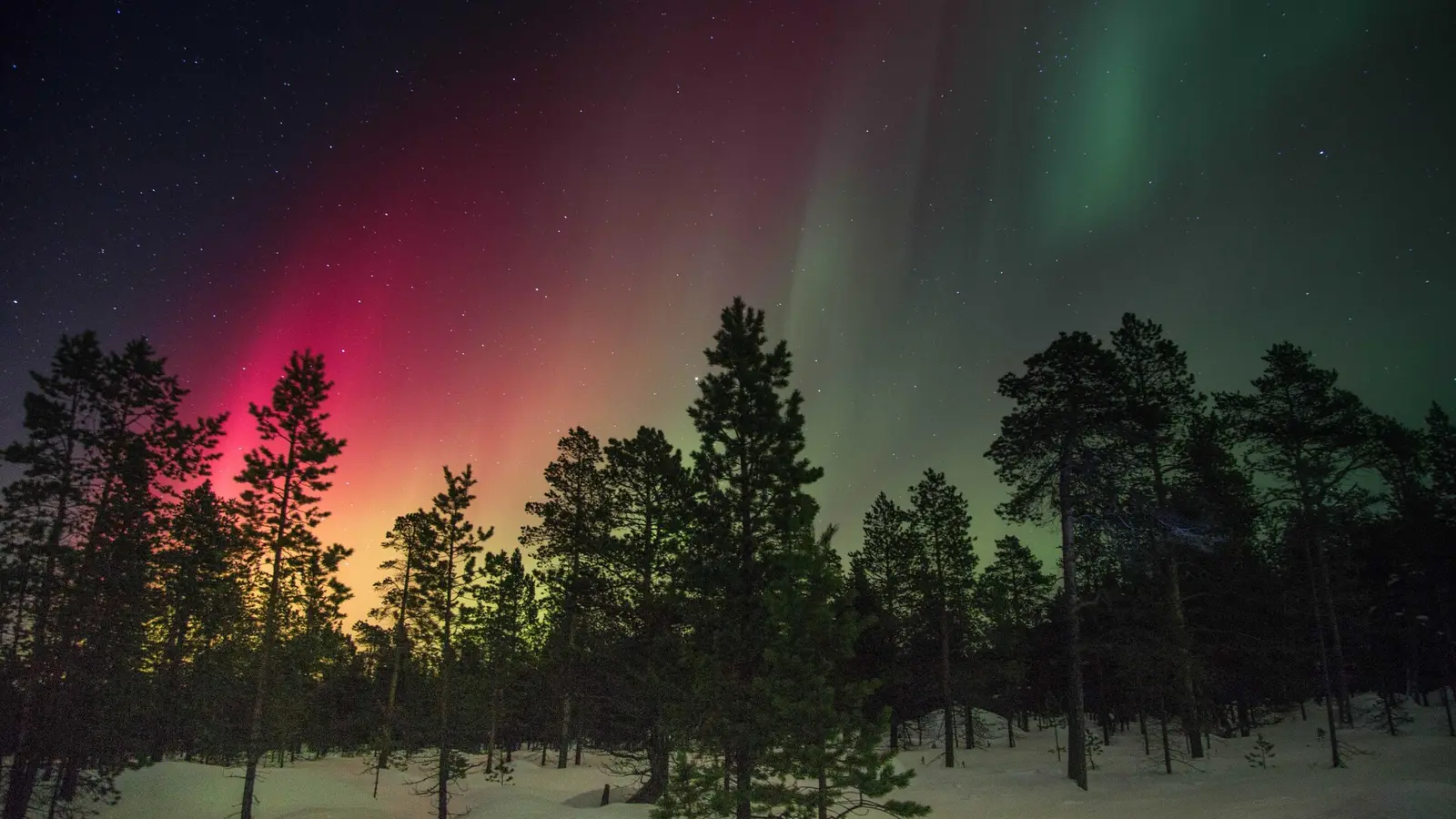 Sky Aurora Nature Landscape AI Stock Video